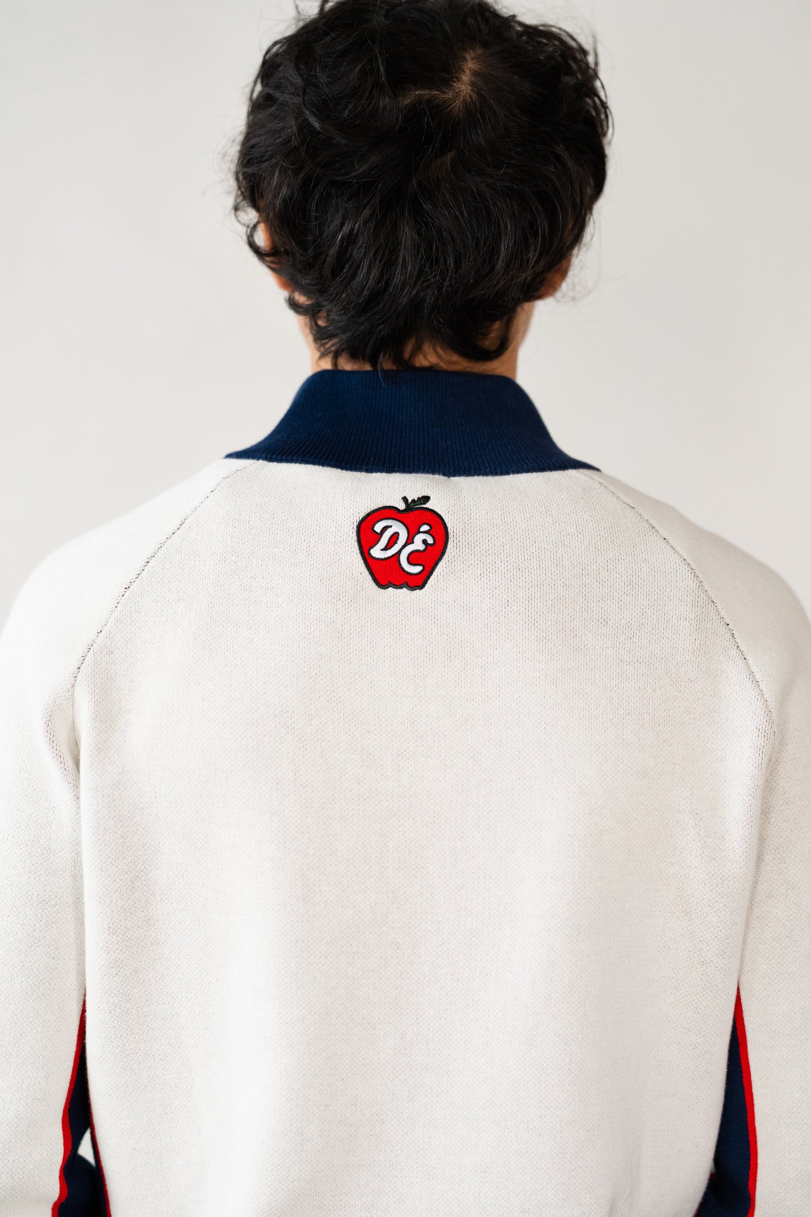 Apple Quarter-Zip Knit Sweater