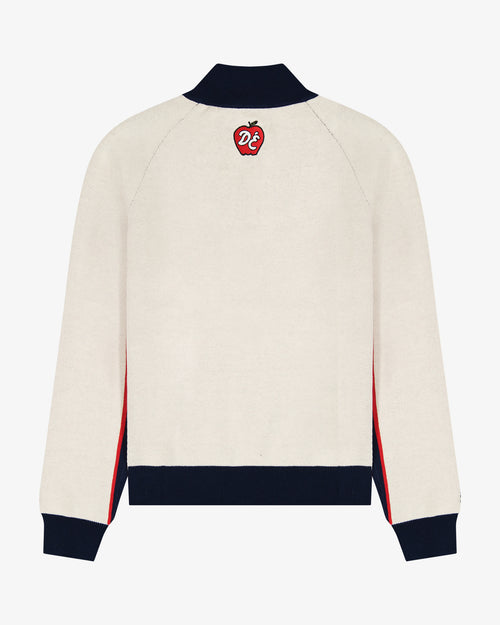 Apple Quarter-Zip Knit Sweater