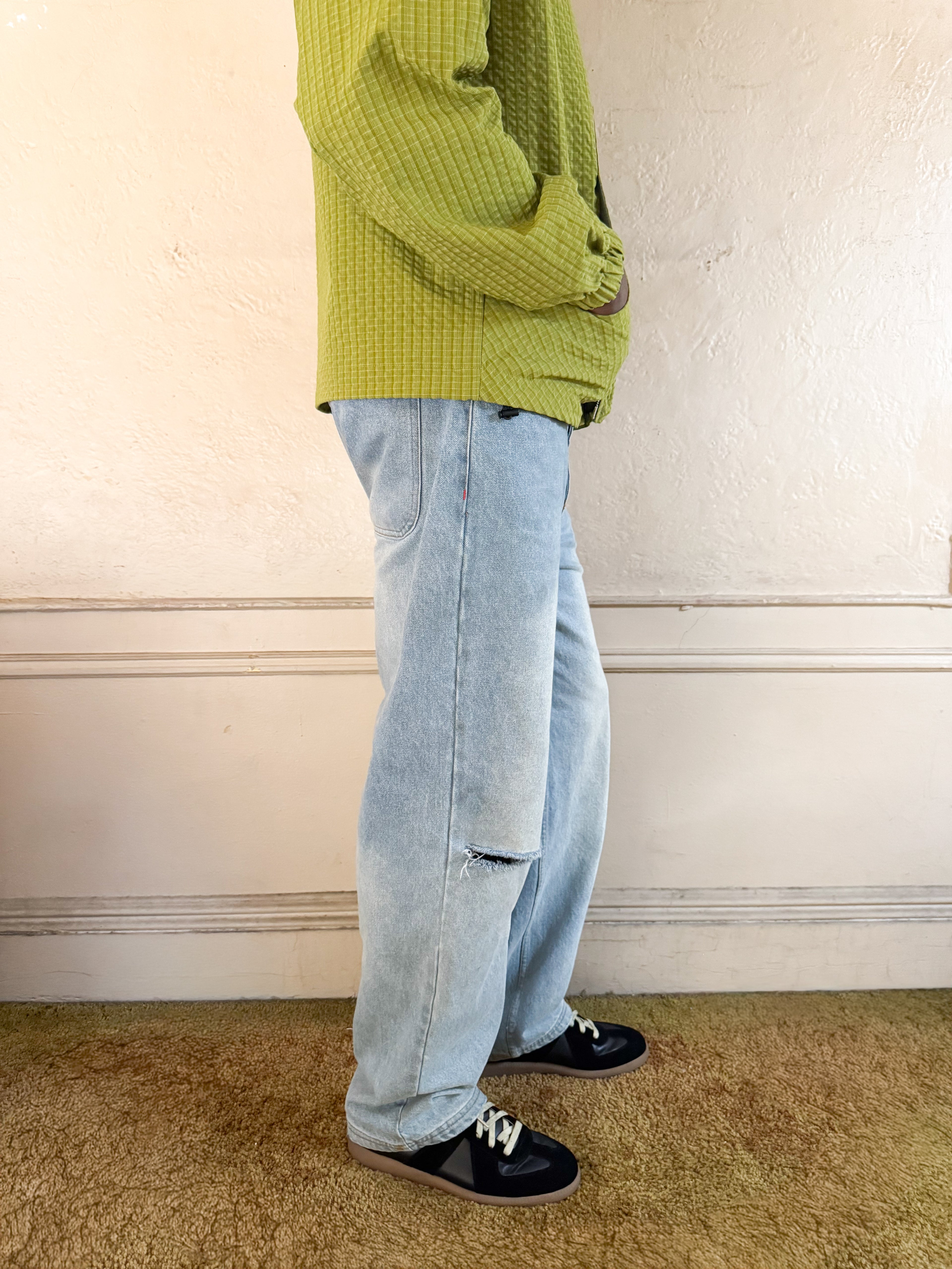 Straight Leg Denim Jeans