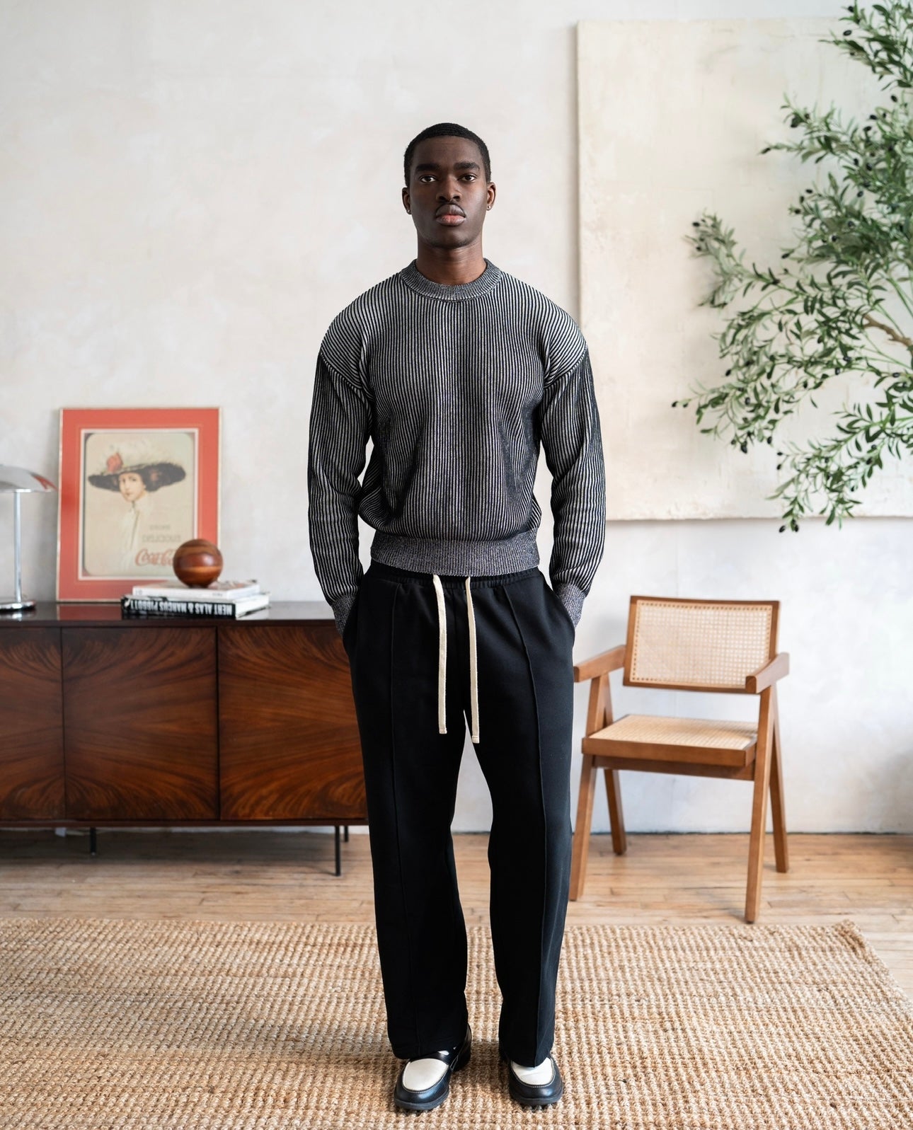 Pleated Sweatpant