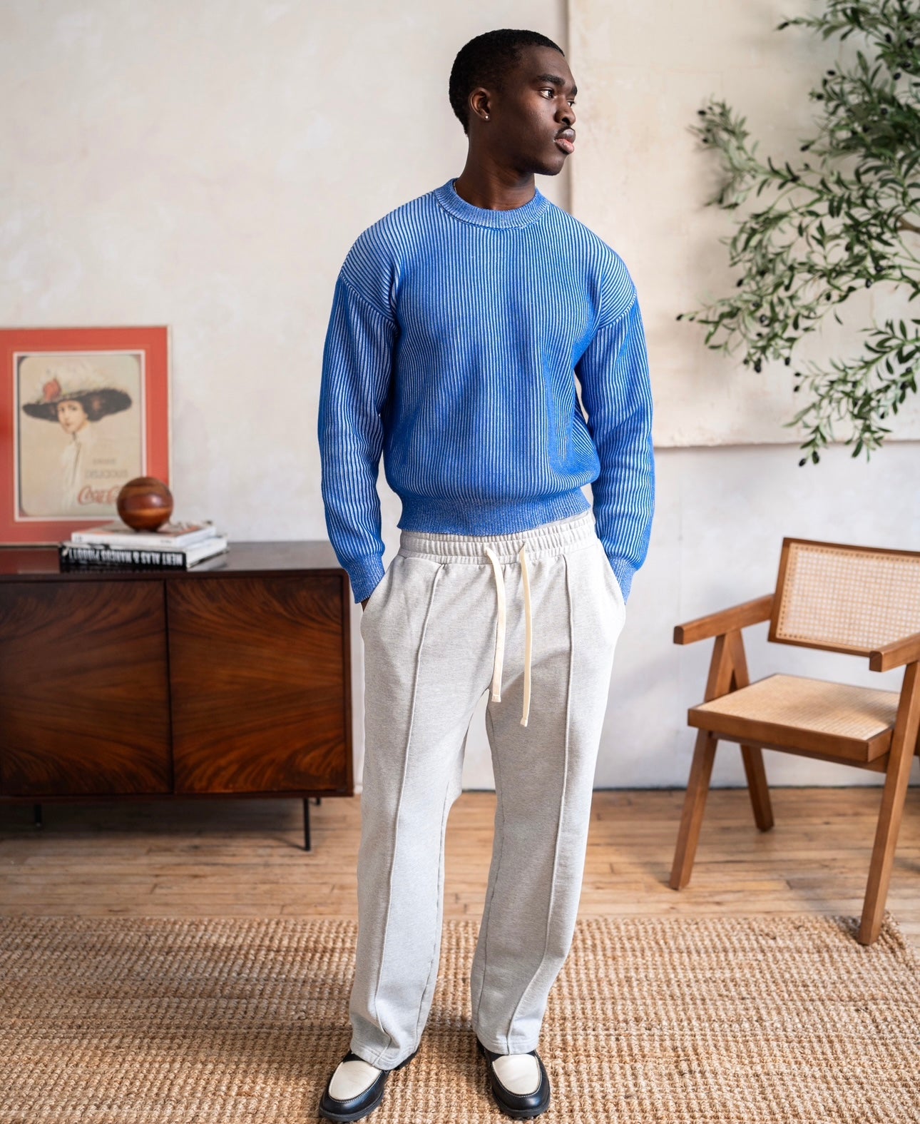 Pleated Sweatpant