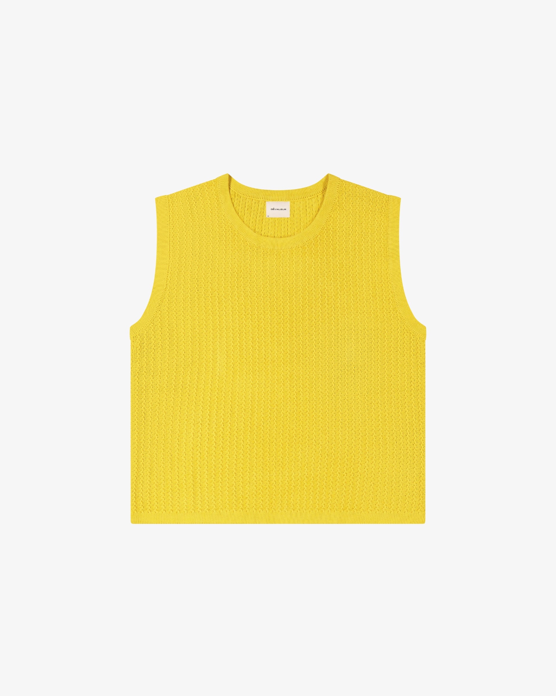 Yellow knit tank