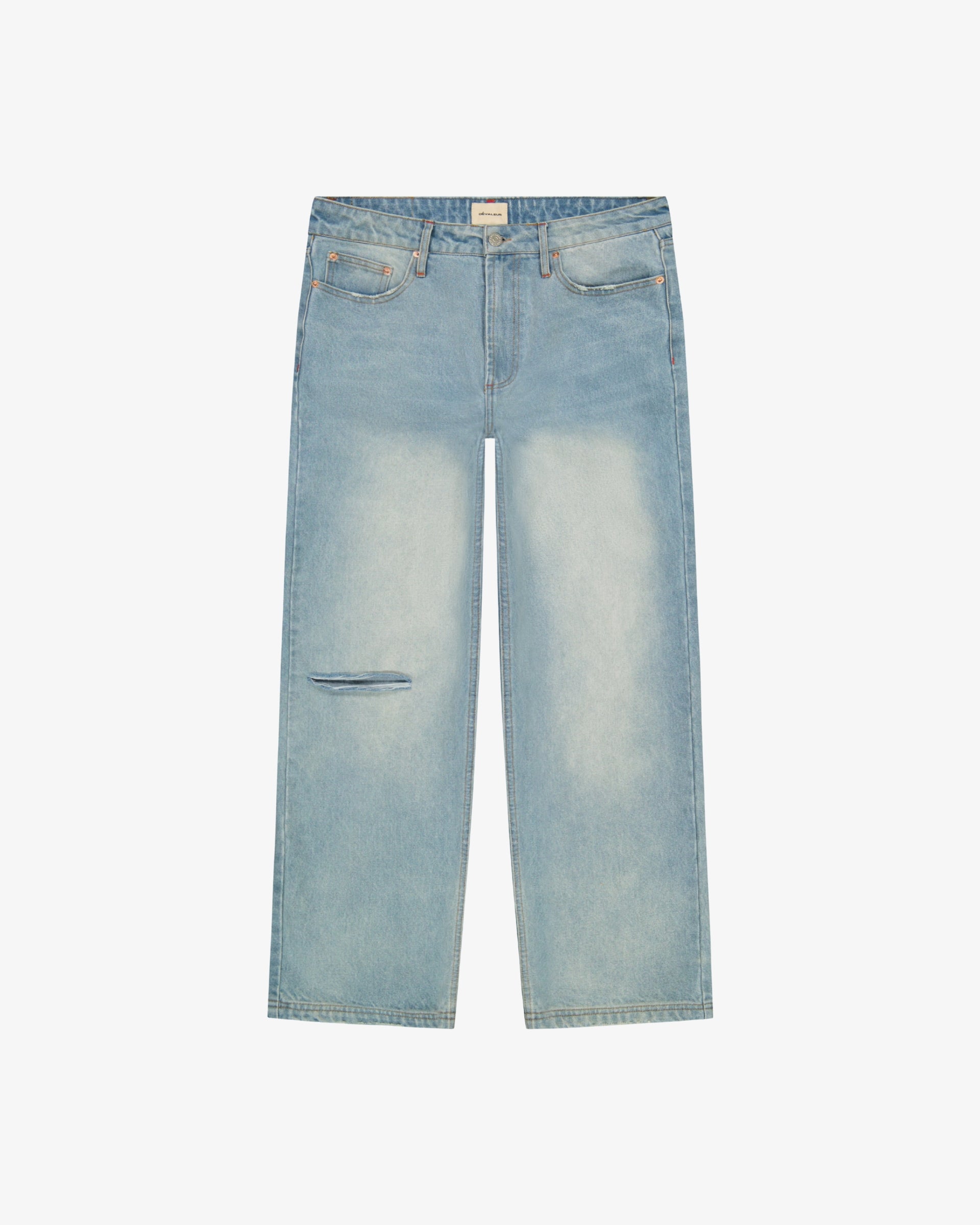 Straight Leg Denim Jeans