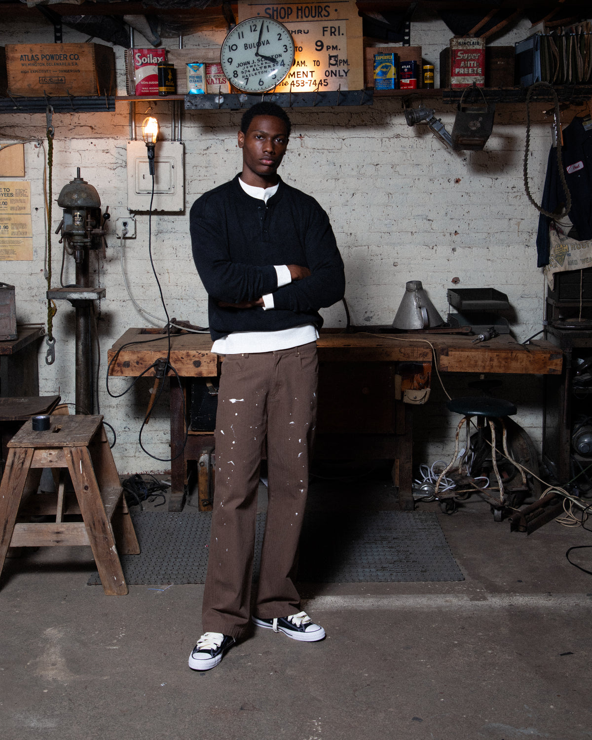 Waffle Knit Henley